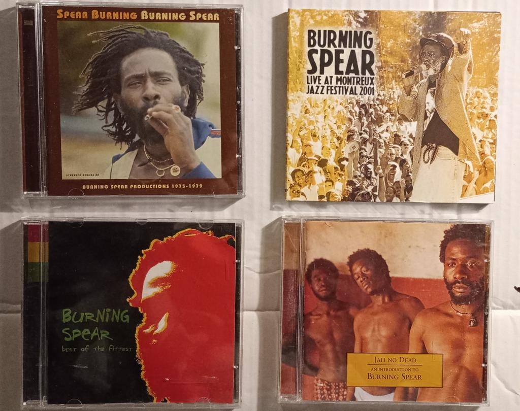 Burning Spear - 4 cd's incl Spear Burning & Live in Montreux, Verzenden, Gebruikt