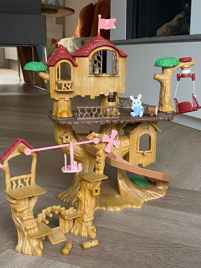 Sylvanian Families Avontuurlijke Boomhut & Baby Touwbaan, Ophalen, Gebruikt, Jongen of Meisje