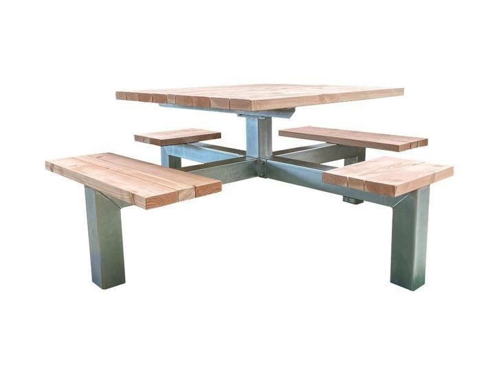 Picknicktafel - Frame - 6 persoons - Gegalvaniseerd - UNIEK!, Tuin en Terras, Picknicktafels, Nieuw, Vierkant, Staal, Ophalen