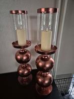 Te koop windlichten, Huis en Inrichting, Woonaccessoires | Kandelaars en Kaarsen, Ophalen, Zo goed als nieuw, Hout, Minder dan 25 cm