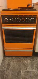 Vintage Vendomatic Gasfornuis met Oven - Oranje, Witgoed en Apparatuur, Fornuizen, Ophalen, Gebruikt, 60 cm of meer, 4 kookzones