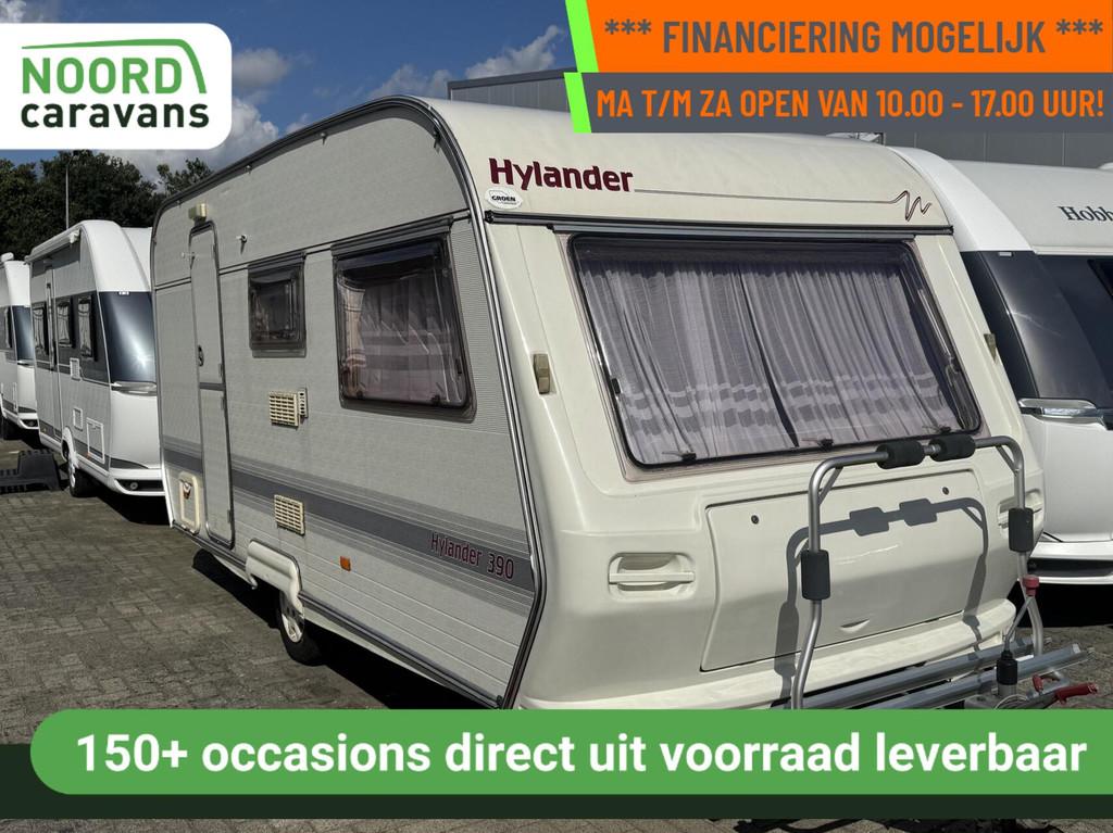 Hylander 390 VOORTENT + 4 PERS + WC, Caravans en Kamperen, Caravans, Overige merken, Bedrijf, Tot en met 3, 750 - 1000 kg