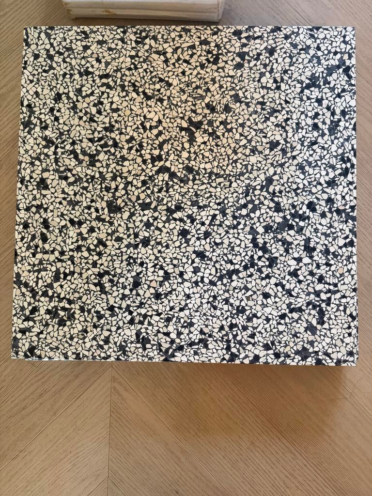 Nieuwe Terrazzo Tegels Zwart Wit 40x40 cm (3 stuks), Doe-het-zelf en Verbouw, Tegels, Ophalen, Nieuw, Minder dan 5 m², Vloertegels