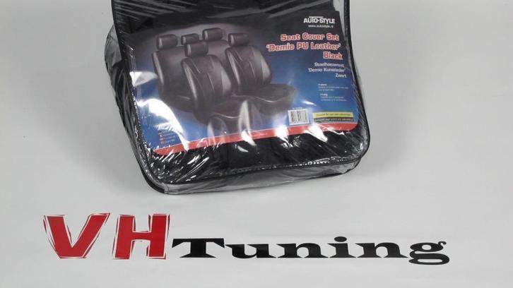 Autostyle SY SC09Z Stoelhoezenset 'Demio Matzwart kunstleder, Auto diversen, Auto-accessoires, Nieuw, Ophalen of Verzenden