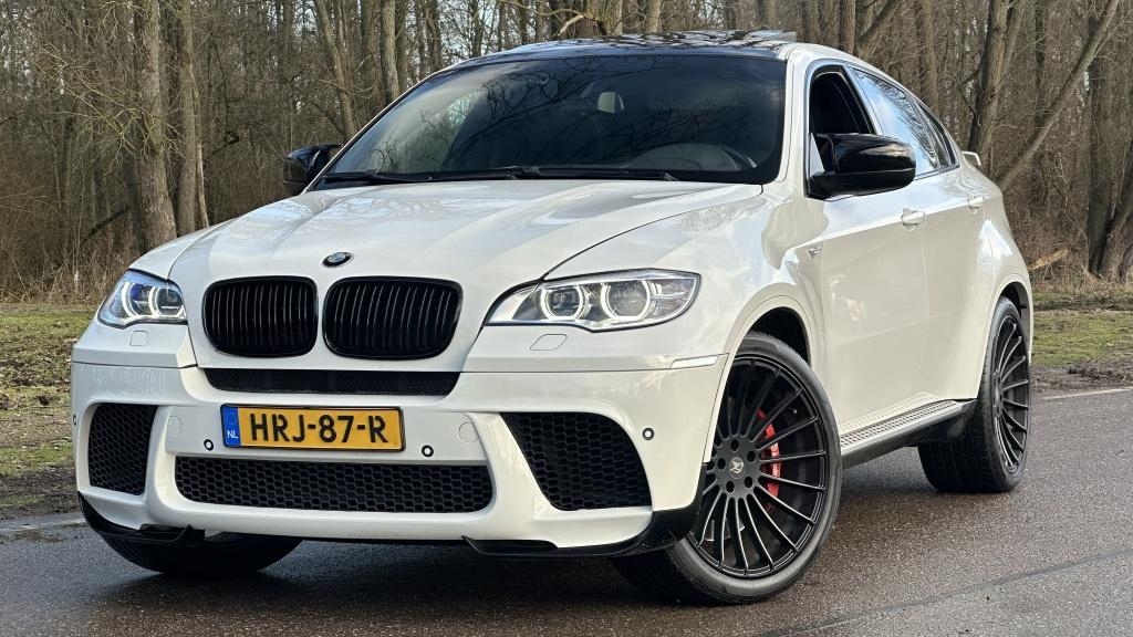 BMW X6 xDrive50i High Exe. (bj 2008, automaat), Auto's, Automaat, Gebruikt, Wit, Bedrijf