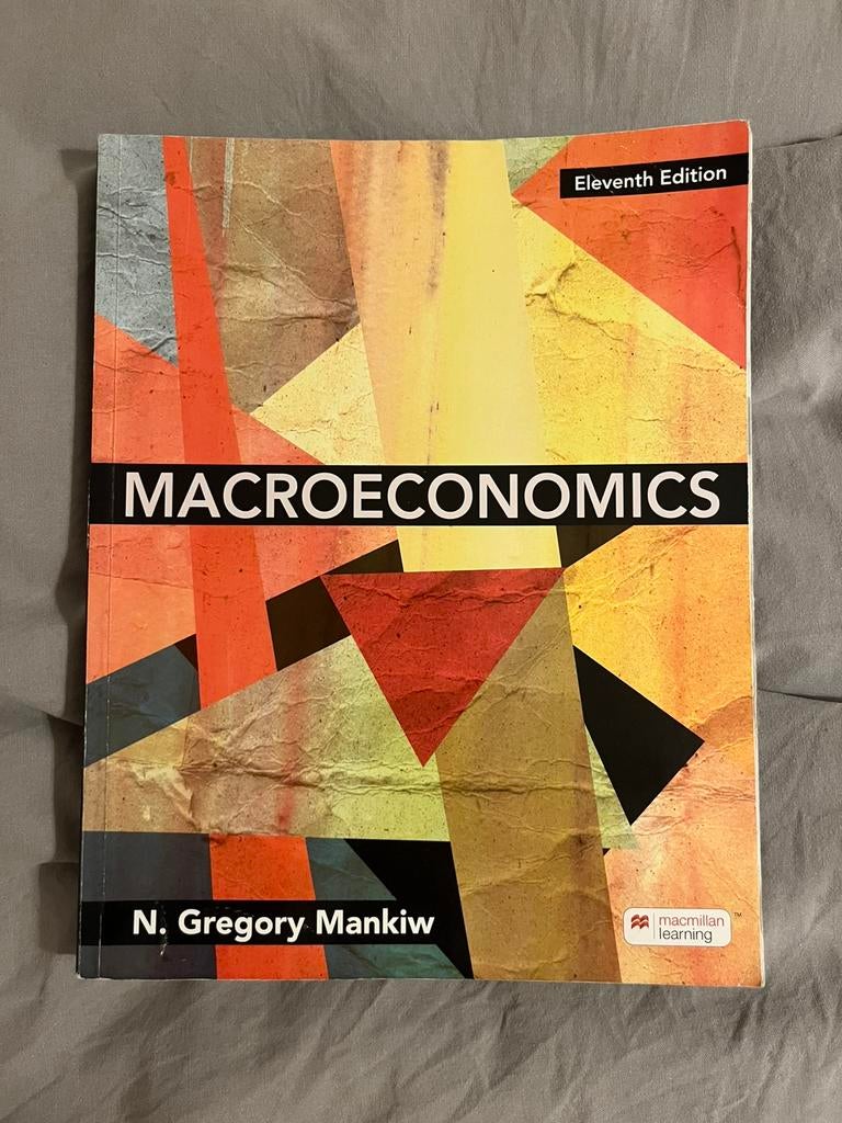 Macroeconomics, N. Gregory Mankiw, 11th edition, Boeken, Ophalen, Gamma, Zo goed als nieuw, WO