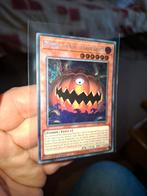 Yu-Gi-Oh! Pumpking the King of Ghosts MZMU Secret Rare 1st, Ophalen of Verzenden, Nieuw, Losse kaart, Foil