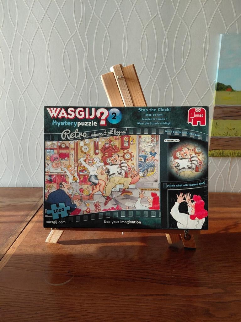 Wasgij Retro 2: Stop de Klok! Mystery Puzzel 1000 stukjes, Ophalen, 500 t/m 1500 stukjes, Zo goed als nieuw, Legpuzzel