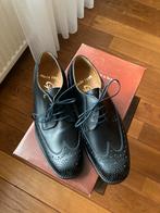 Nieuwe Van Greve veterschoenen maat 41,5 leer vintage, Zwart, Nieuw, Ophalen of Verzenden, Van Greve