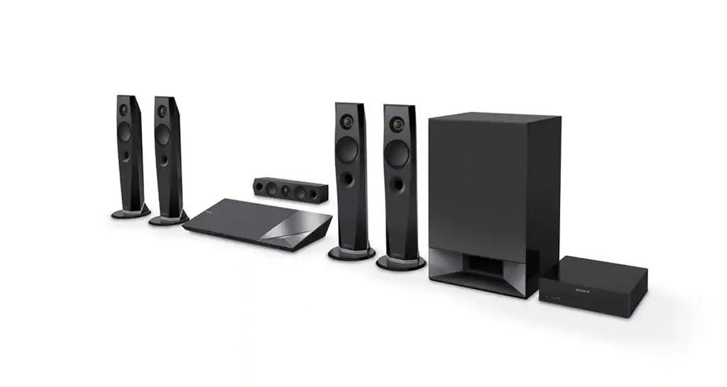 Sony Home Cinema Set 1200 Watt Bluetooth NFC Blu-Ray WiFi 3D, Audio, Tv en Foto, Home Cinema-sets, Ophalen, Blu-ray-speler, 70 watt of meer