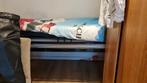 Stapelbed met metalen frame, Ophalen, Eenpersoons, 90 cm, Hoogslaper