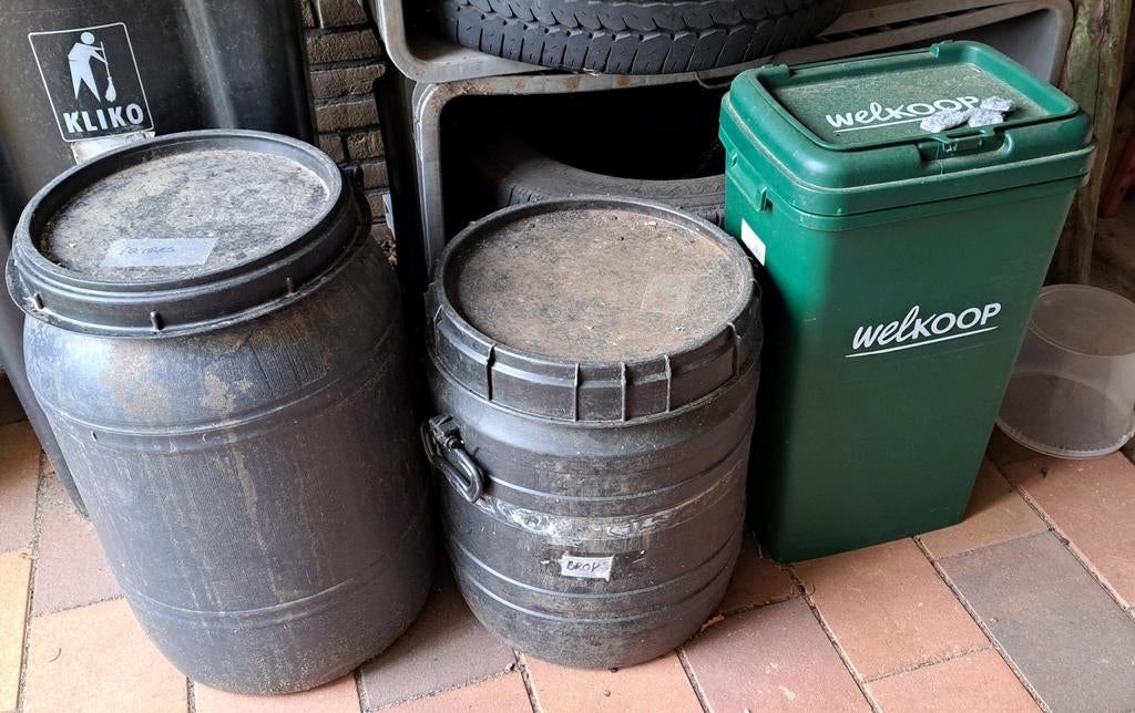 Voertonnen, stevig en afsluitbaar; afhalen!, Ophalen, Gebruikt, Overige soorten