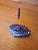 Unieke Amethist Foto Houder - Natuurlijke Kristal Decoratie, Overige materialen, Minder dan 50 cm, Nieuw, Ophalen of Verzenden