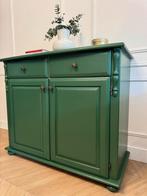 Stijlvolle gerestylde kast – donkergroen – uniek item, Huis en Inrichting, Ophalen, Zo goed als nieuw, 25 tot 50 cm, 100 tot 150 cm