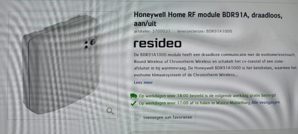 Honeywell RF Module, Ophalen of Verzenden, Nieuw