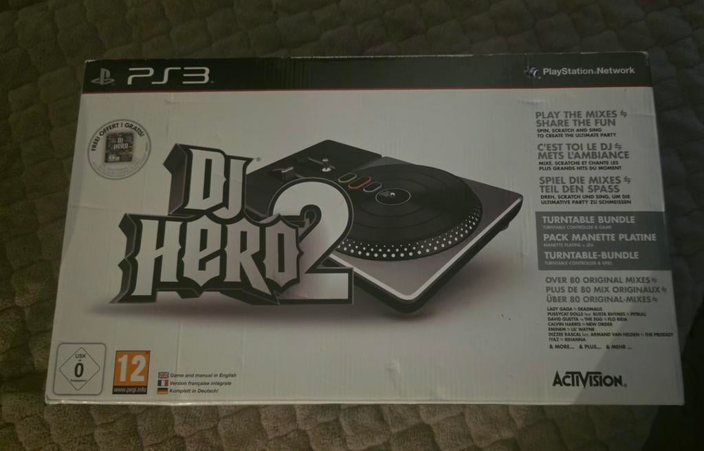 DJ Hero 2 PS3 Turntable Bundle - Compleet en Goede Staat, Muziek, 2 spelers, Eén computer, Ophalen of Verzenden