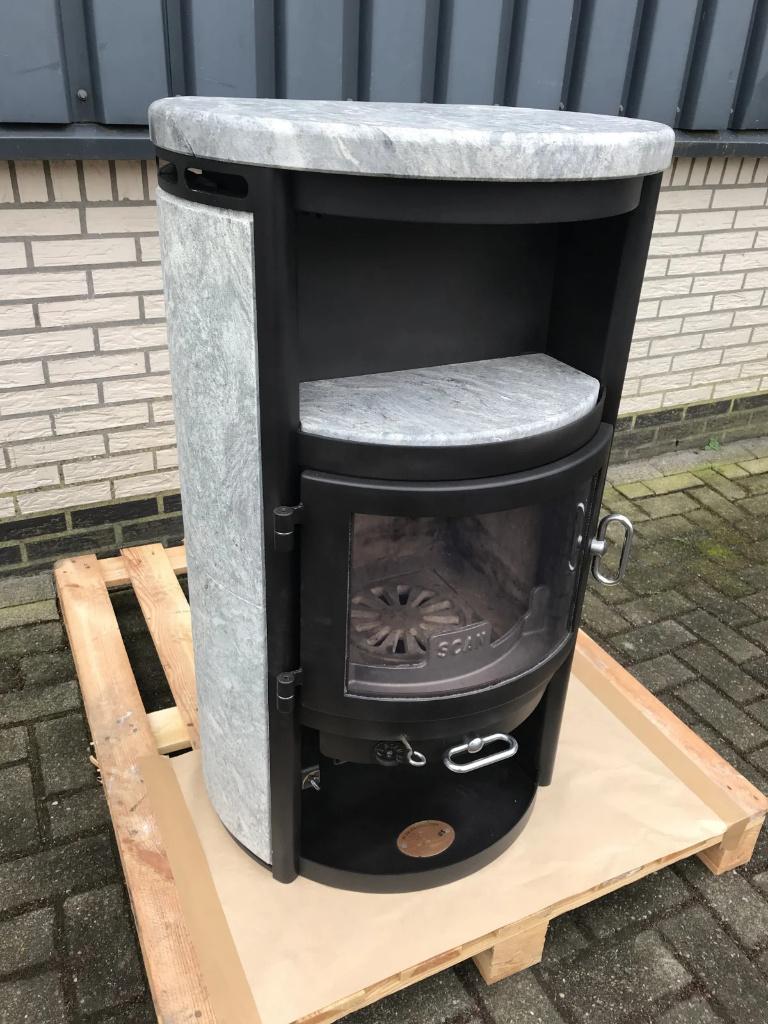Robuuste Speksteenkachel 8kW in TOP STAAT + Rookkanaal Tool, Ophalen, Gebruikt, Houtkachel, Vrijstaand