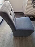 Grijze stoelen, Ophalen of Verzenden, Gebruikt, Minder dan 75 cm, 50 tot 75 cm