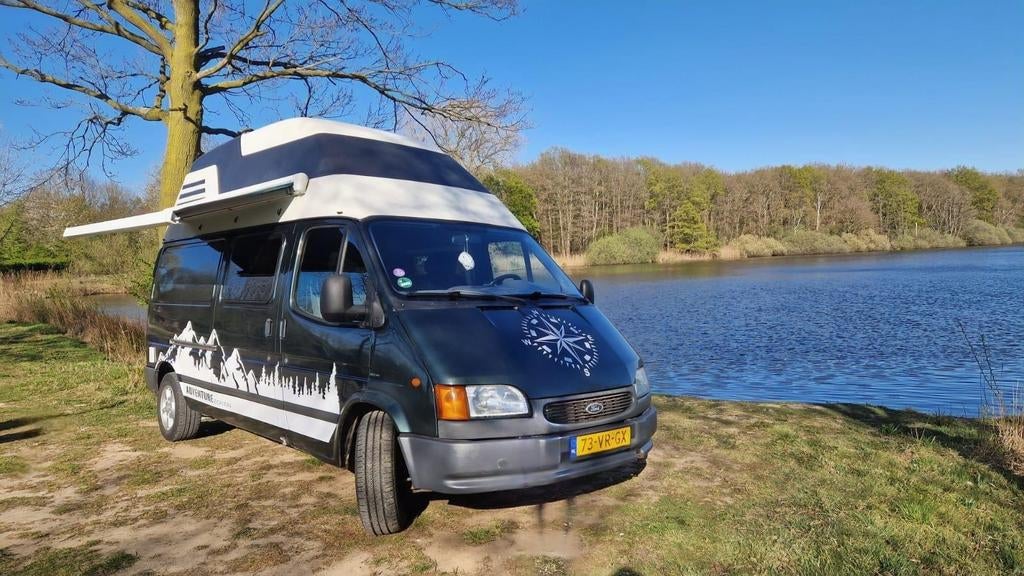 Op gas rijdende Ford transit camperbus, LPG, 4/5 personen, Caravans en Kamperen, Campers, Bedrijf, Buscamper of Camperbus, Ford