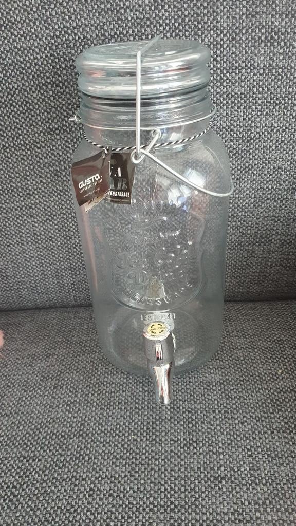 Grote water tap van glas merk salad. Nieuw!, Verzamelen, Ophalen, Nieuw, Overige typen