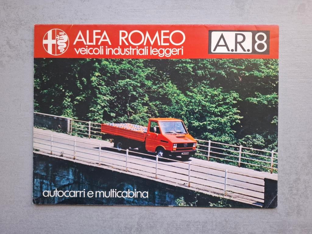 Alfa Romeo A.R. 8 veicoli industriali leggeri folder, Ophalen of Verzenden, Zo goed als nieuw, Alfa Romeo