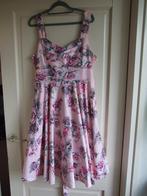 Stella Morgan roze gebloemde jurk met striklinten mt 40, Maat 38/40 (M), Stella Morgan, Nieuw, Ophalen of Verzenden