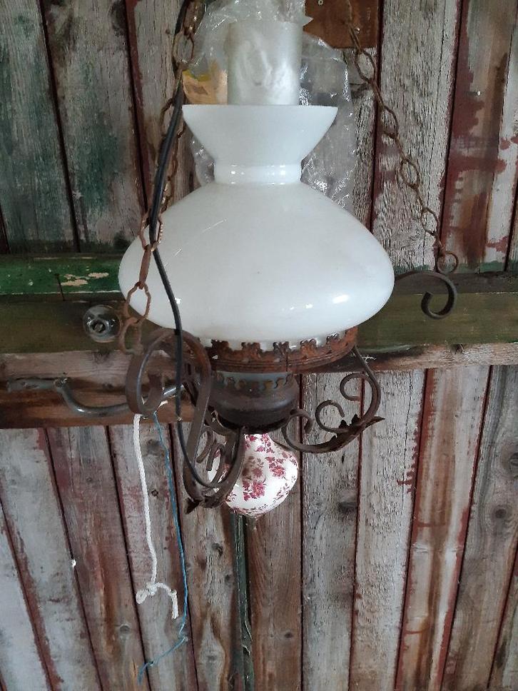 antieke hanglamp, Antiek en Kunst, Antiek | Lampen, Ophalen of Verzenden