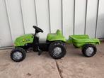 Traptractor met aanhanger, Kinderen en Baby's, Speelgoed | Buiten | Skelters, Ophalen, Zo goed als nieuw, Overige merken