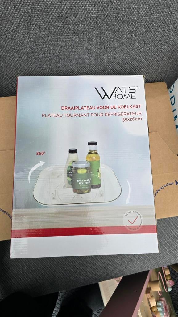 WatsHome Draaiplateau Koelkast - Nieuw in doos!, Huis en Inrichting, Keuken | Keukenbenodigdheden, Ophalen of Verzenden, Nieuw
