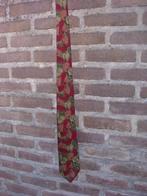 Stropdas rood met groen in nette staat, Ophalen of Verzenden, Zo goed als nieuw, Rood, Met patroon