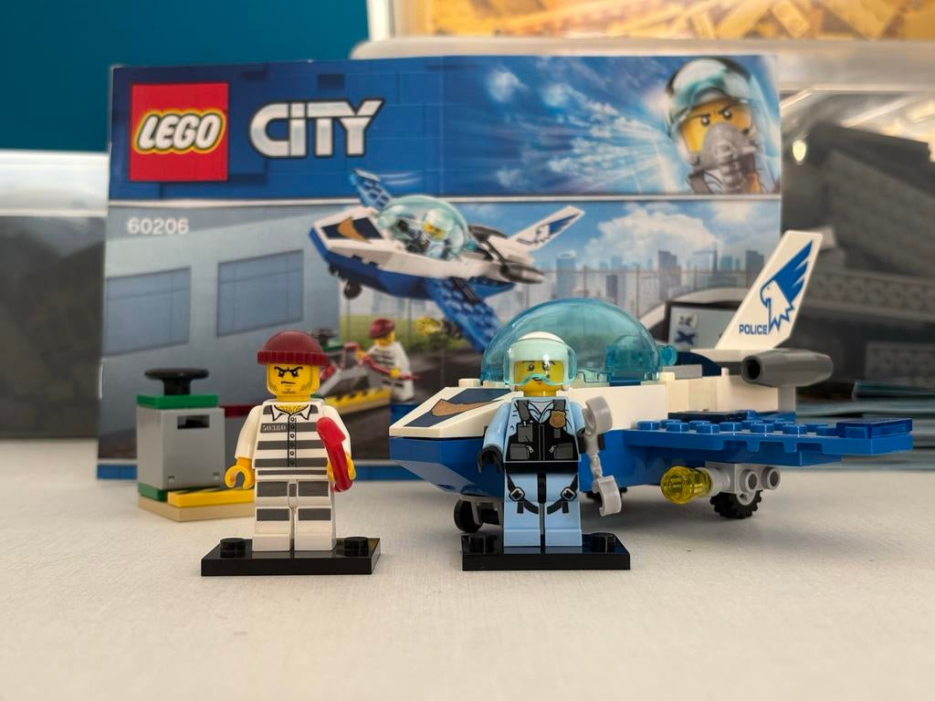 LEGO City Politie Jetpatrouille (60206) met 2 minifiguren, City, Lego, Ophalen of Verzenden, Zo goed als nieuw