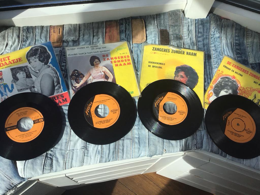 De Zangeres Zonder Naam - 4 singles, Cd's en Dvd's, Vinyl Singles, Gebruikt, 7 inch, Single, 1960 - 1969