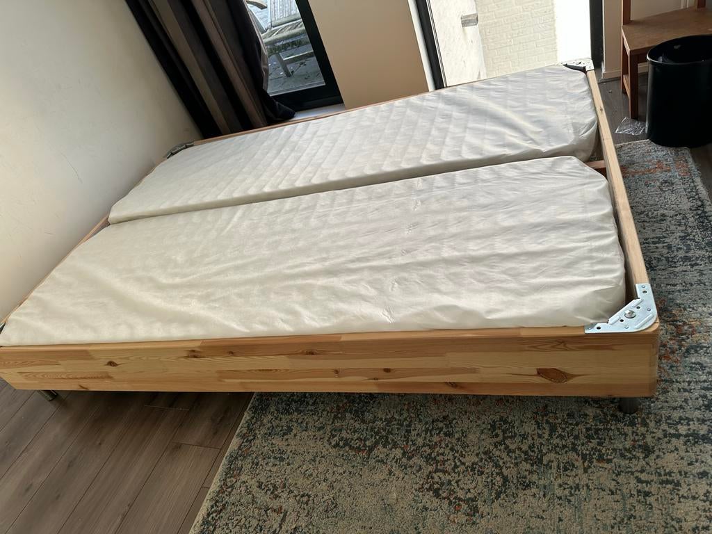 IKEA Boxspring Onderstel 140x200 - Comfortabel & Stevig, Gebruikt, Tweepersoons, 200 cm, 140 cm
