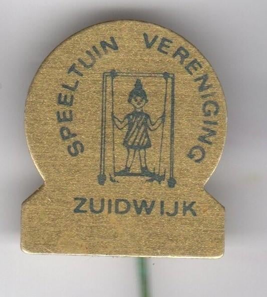 Speldje SPEELTUIN VERENIGING ZUIDWIJK MEISJE ROTTERDAM (A5), Ophalen of Verzenden, Gebruikt, Overige onderwerpen