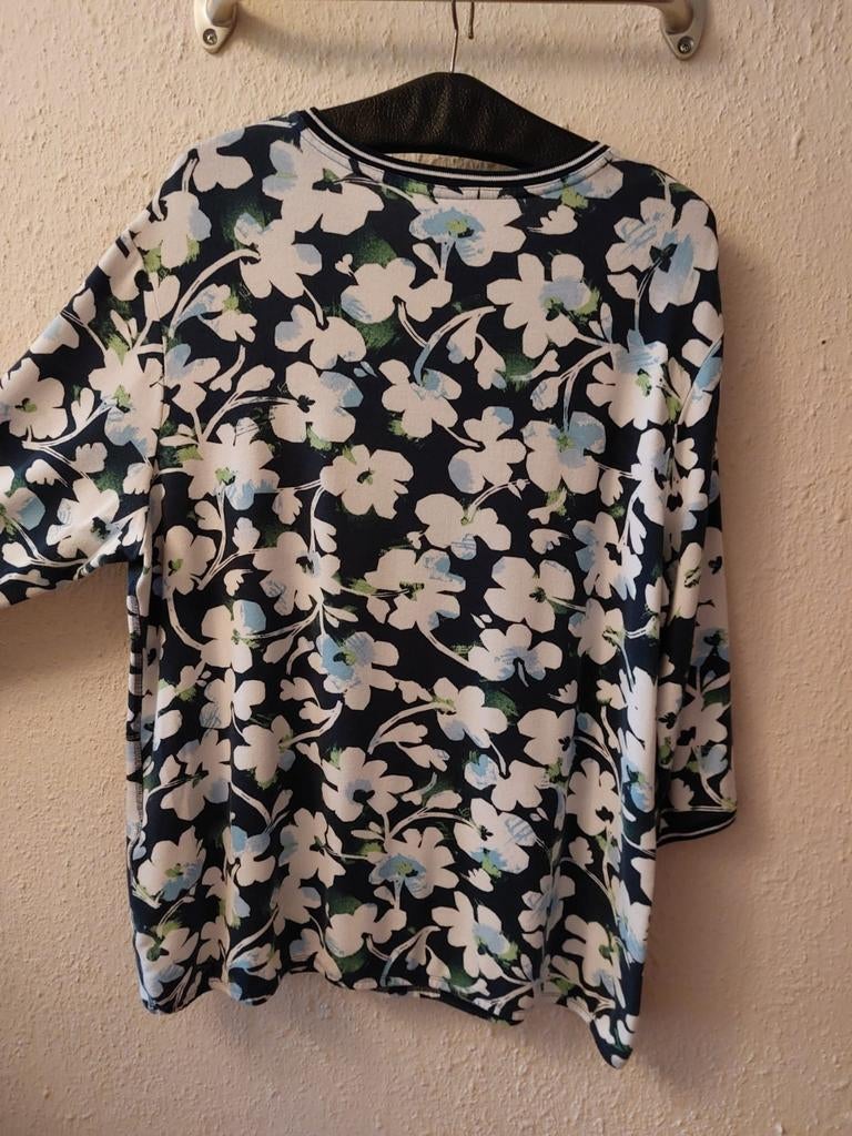 Leuk bloemig shirt van Rabe- maat 48, Ophalen of Verzenden, Zo goed als nieuw, Maat 46/48 (XL) of groter, Korte mouw