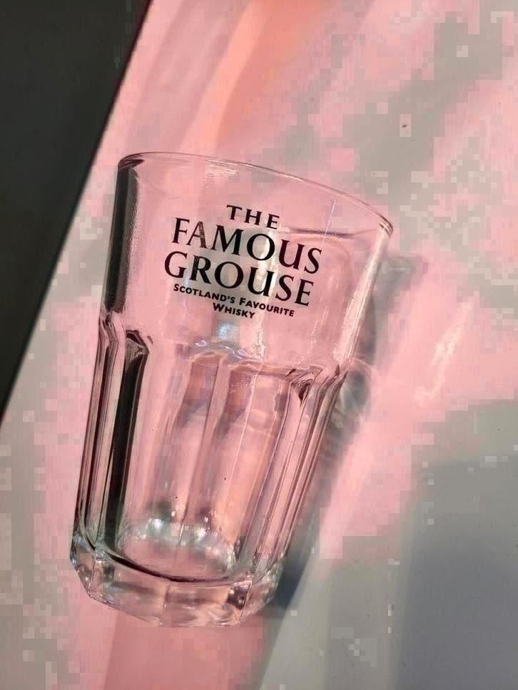 FAMOUSE GROUSE GLAZEN NIEUW MANCAVE BAR WHISKEY, Ophalen of Verzenden, Nieuw