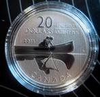 Canada - Silver 20 Dollars 2011 - the Canoe - OVP, Ophalen of Verzenden, Noord-Amerika, Setje, Zilver