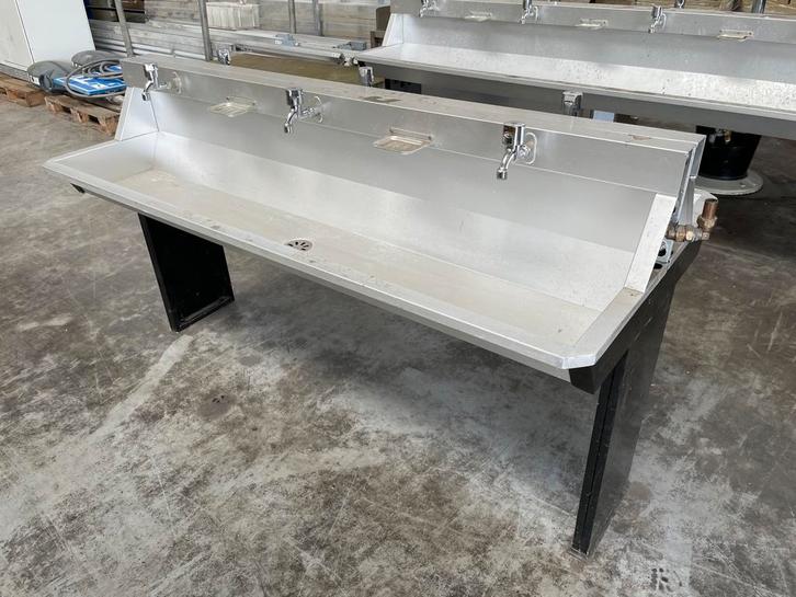 Dubbele wastrog 180cm, Doe-het-zelf en Verbouw, Sanitair, Gebruikt, Wastafel, Ophalen