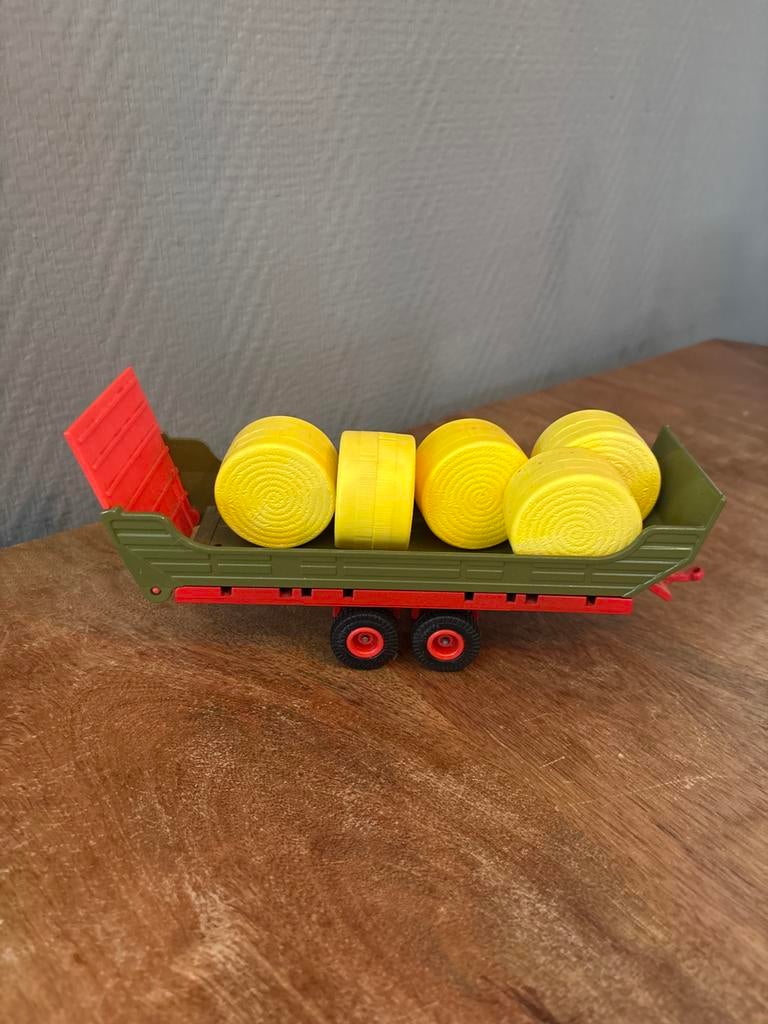 Siku Balenwagen met Balen - Speelgoed Landbouwvoertuig, Overige merken, Gebruikt, 1:50 of kleiner, Overige typen