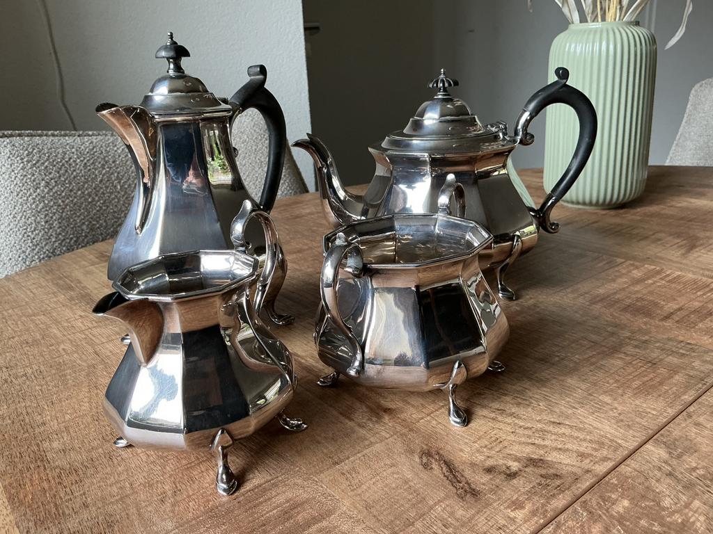 Zwaar verzilverd Koffie en Thee Servies, Ophalen of Verzenden