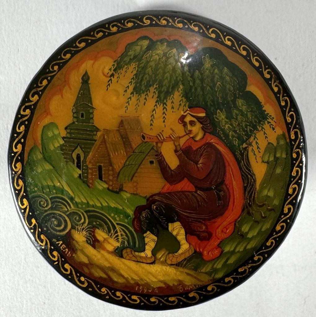 1156. Lakwerkdoosjes – Fedoskino, Palekh, Mstera en Ivanovo, Ophalen of Verzenden