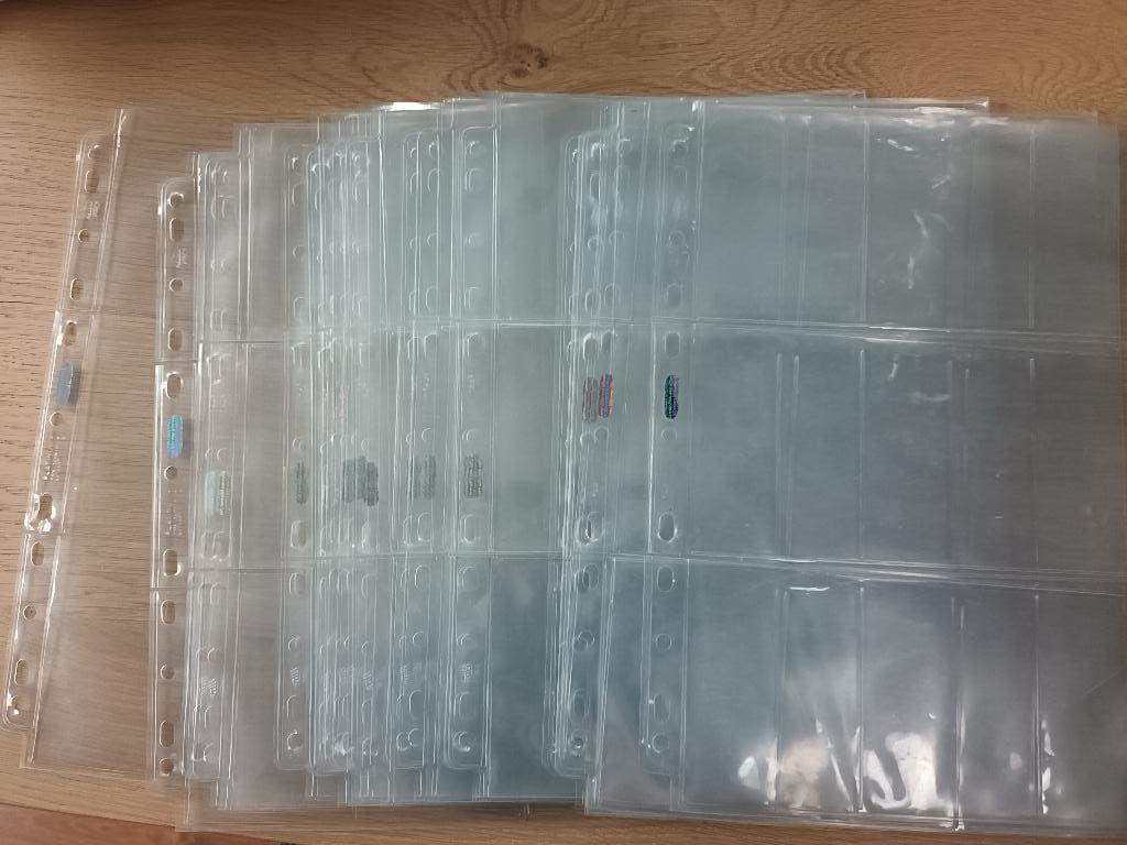 29 insteekhoezen insteek hoezen hoesjes A4 met 9 vakjes vak, Ophalen of Verzenden, Gebruikt