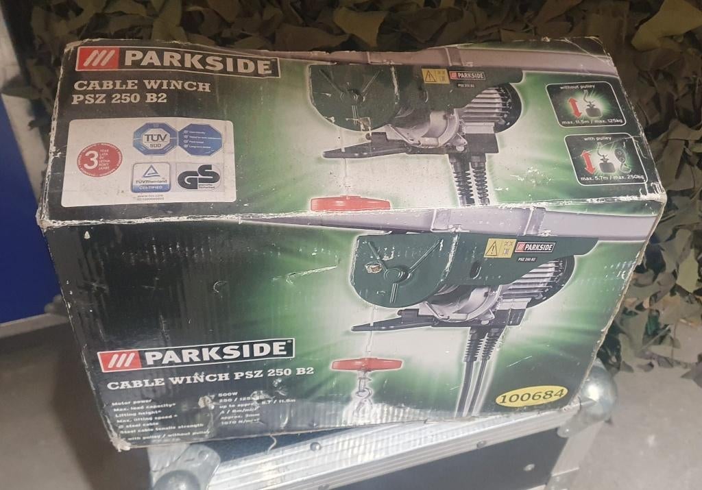 Parkside takel nieuw in doos, Doe-het-zelf en Verbouw, Lieren en Takels, Ophalen of Verzenden, Nieuw, Elektrisch