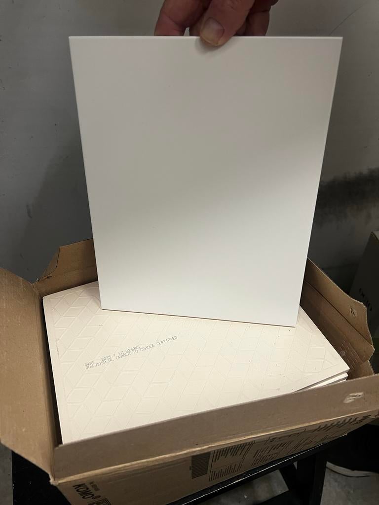 22 Mosa badkamer tegels mat wit 20x25 cm, Ophalen, Nieuw, 20 tot 40 cm, Minder dan 5 m²