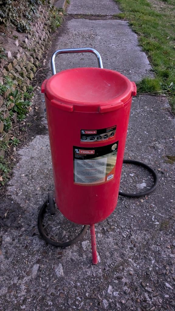 mobiele zandstraalketel 75 liter MW Tools, Ophalen, Zo goed als nieuw