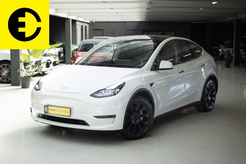 Tesla Model Y Long Range Dual Motor AWD 90,2% SOH | Trekhaak, Auto's, Tesla, Automaat, Gebruikt, Zwart, Overige carrosserieën