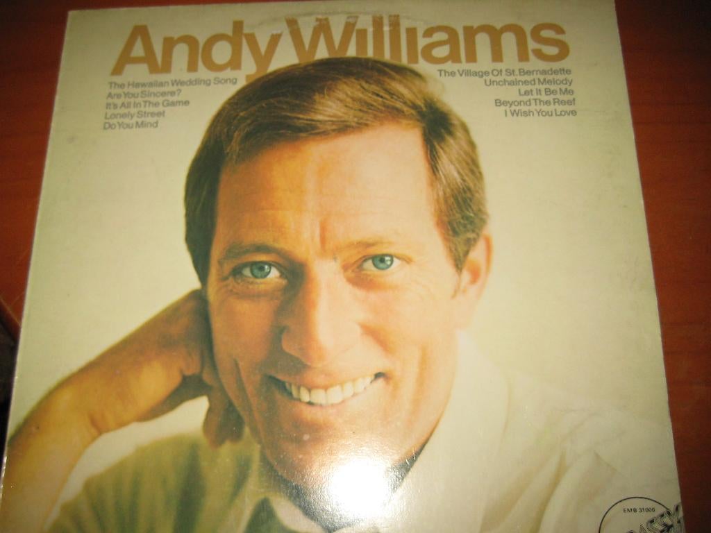 LP, Andy Williams, Cd's en Dvd's, Ophalen of Verzenden, Zo goed als nieuw, 12 inch