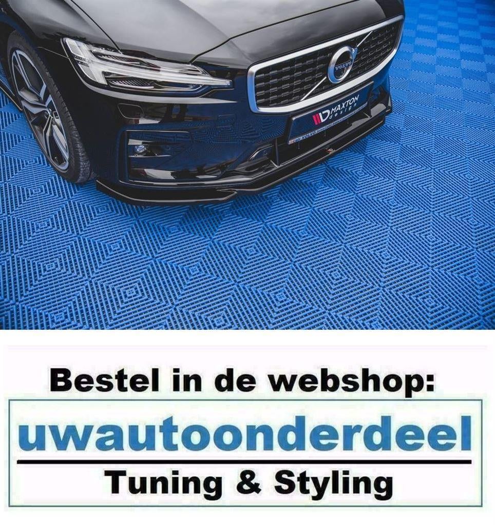 Maxton Spoiler Lip Splitter Voor Volvo V60 MK3 R Design, Verzenden