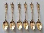 Zes Zilveren Antieke  Lepeltjes Gekeurd 800, Antiek en Kunst, Antiek | Bestek, Ophalen of Verzenden