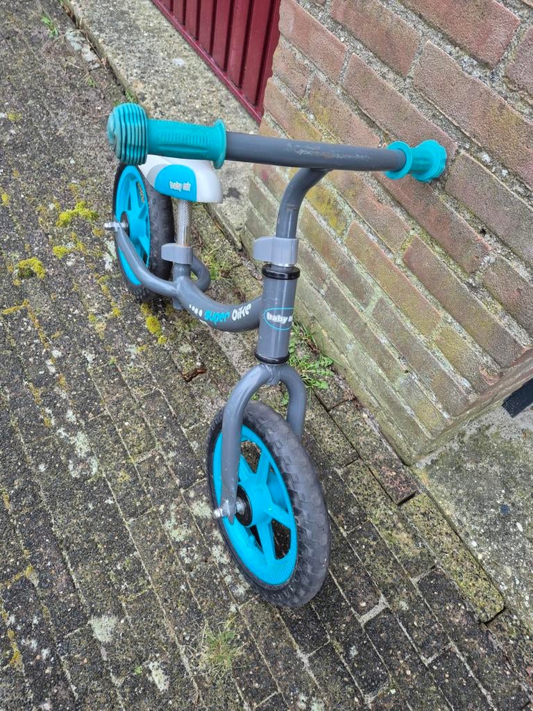 Baby Bike loopfiets - Grijs met turquoise accenten, Ophalen, Gebruikt, Loopfiets